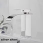 Moderne Waterval Kraan Zwart - RVS Wastafelkraan met Warm & Koud Water