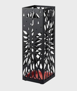 Stijlvolle Metalen Paraplubak met Haak en Opvangbak - Decoratieve Entree Organizer