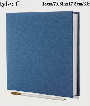 Linnen Fotoalbum Zelfklevend - DIY Scrapbook voor 2x3 tot 8x10 Inch Foto's