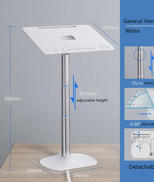 Verstelbare en Opvouwbare Laptopstandaard voor Macbook, Xiaomi & Tablets - Ergonomisch & Koelend