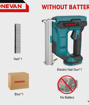 ONEVAN Accu Tacker 1022J - Borstelloze Motor, 2 Versnellingen, Makita 18V Compatibel