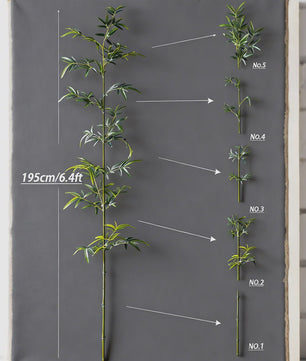 Grote Kunst Bamboe Plant 160-270cm - Realistische Decoratie voor Huis en Tuin