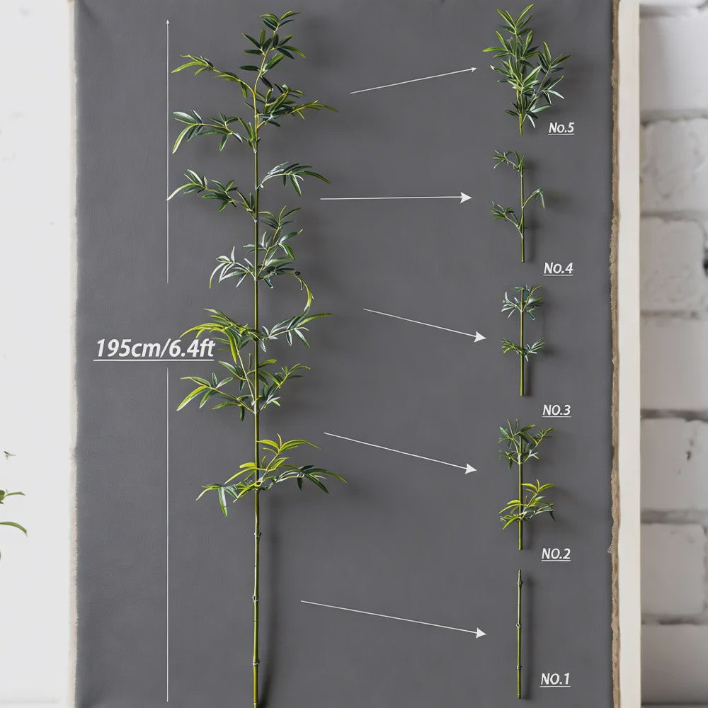 Grote Kunst Bamboe Plant 160-270cm - Realistische Decoratie voor Huis en Tuin
