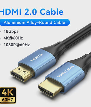 Vention HDMI 2.0 Kabel 4K@60Hz - 18Gbps Hoge Snelheid met Dolby Vision voor Laptop, PS5 & TV