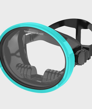 Retro Duikmasker Ovaal met Panoramisch Zicht - Duiken & Snorkelen