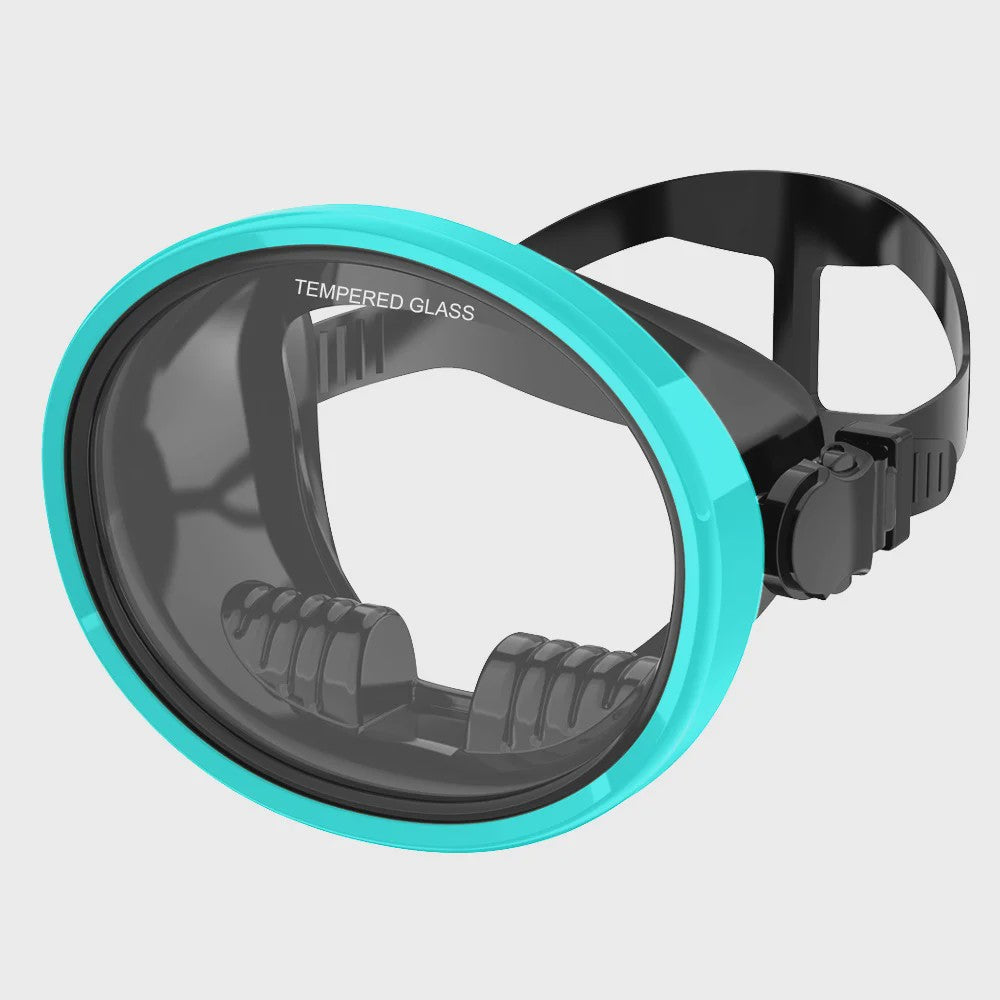 Retro Duikmasker Ovaal met Panoramisch Zicht - Duiken & Snorkelen
