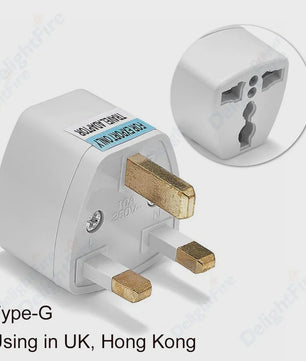 Universele Reisadapter AU/UK/US naar EU Type E/F - Stopcontact Omvormer