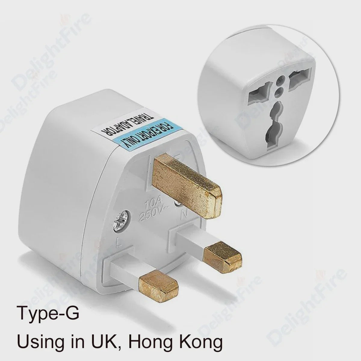 Universele Reisadapter AU/UK/US naar EU Type E/F - Stopcontact Omvormer