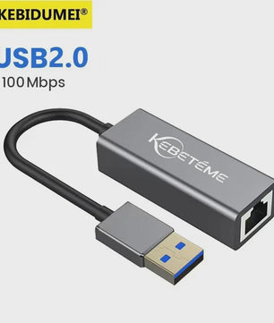 KEBIDUMEI USB 3.0 naar RJ45 Gigabit Netwerkkaart - 1000Mbps Ethernet Adapter