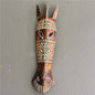 Handgesneden Afrikaans Houten Masker - Decoratieve Muurdecoratie met Tribale Kunst (50cm)