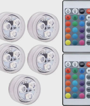Waterdichte Onderwater LED Verlichting RGB met Afstandsbediening - Kleurveranderend, Batterijgevoed