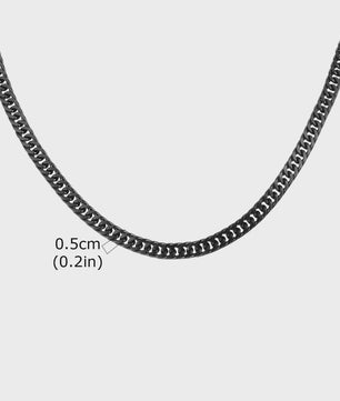 Vnox RVS Kubaanse Ketting voor Heren & Dames - 3/5/7/9mm Breed, Waterdicht & Hypoallergeen