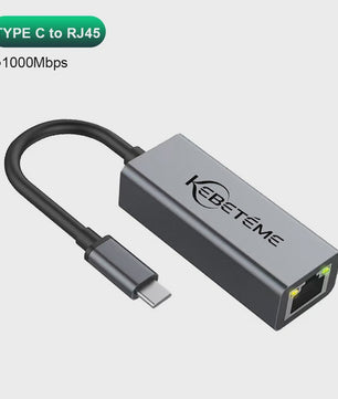Snelle 1000Mbps USB 3.0 Ethernet Adapter - RJ45 LAN voor PC, MacBook & meer