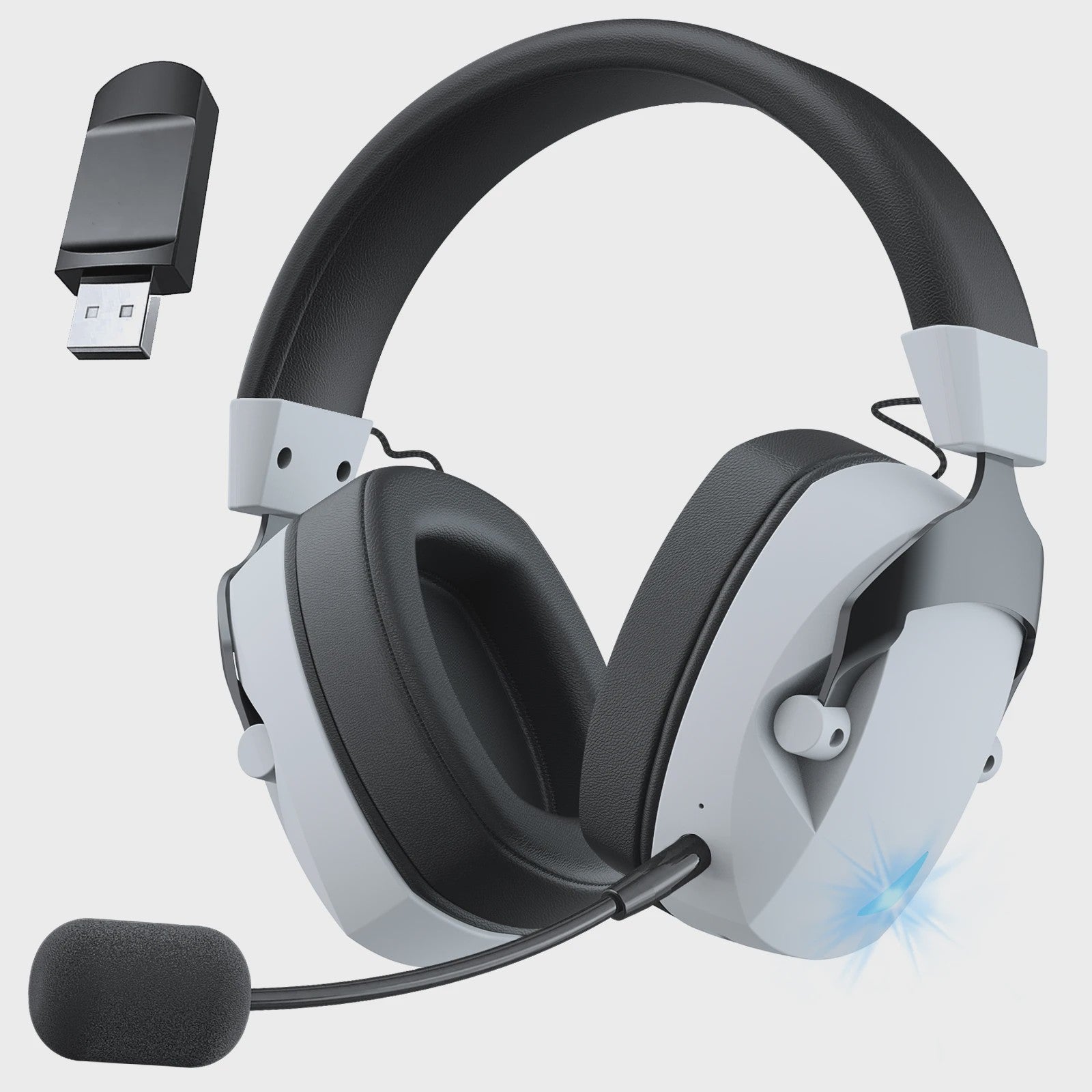 Draadloze Gaming Headset met Noise Cancelling Microfoon - 2.4G, Bluetooth & USB/3.5mm