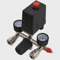 Automatische Drukregelaar Kit voor Compressor met Dubbele Manometers