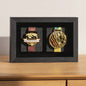Houten Medaille Display Frame met Fotolijst - Voor Marathon, Sport en Herinneringen