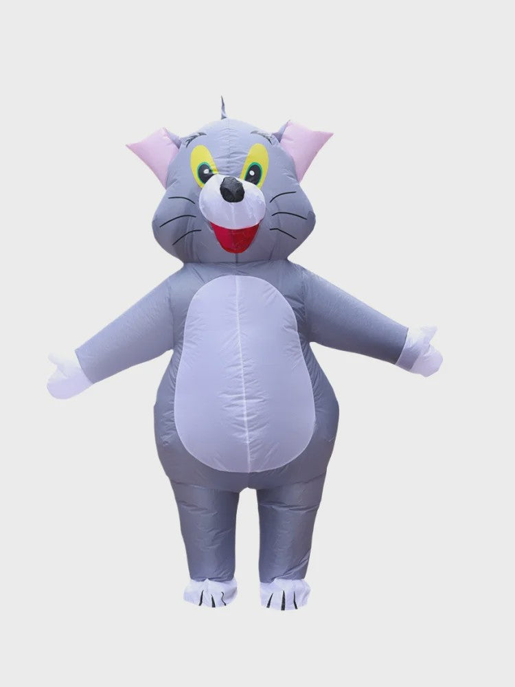Opblaasbaar Kat en Muis Kostuum voor Volwassenen - Grappig Cosplay Outfit