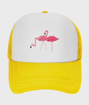 Unisex Petten met Flamingo Print - Ademend en Zonwerend