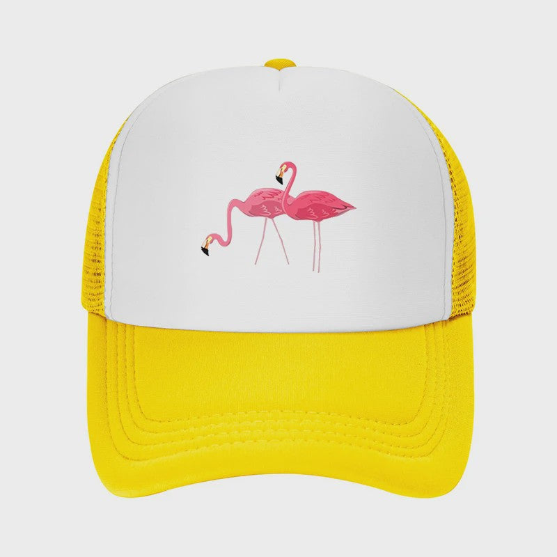 Unisex Petten met Flamingo Print - Ademend en Zonwerend