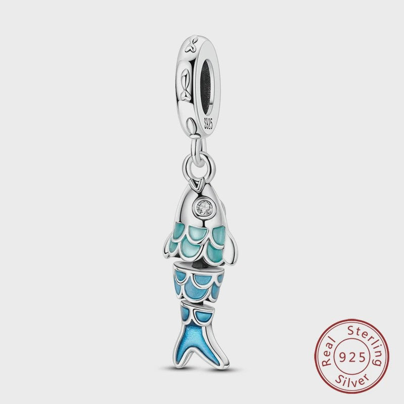 925 Sterling Zilver Charms: Walvishaai, Zeepaardje & Dolfijn - Luminous DIY Sieraden & Cadeaus