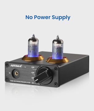 AIYIMA T3 HiFi Vacuum Tube Phono Preamplifier voor Platenspeler