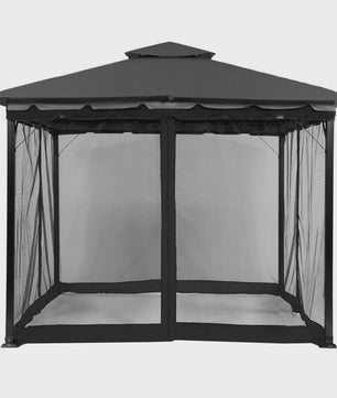 Muggennet voor Gazebo - 300x300cm of 360x360cm - Insectenwering met Ritsen