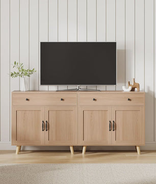 Veelzijdige Dressoir Kast met Lades en Planken - Stijlvolle Opbergoplossing voor Woonkamer, Slaapkamer of Kantoor