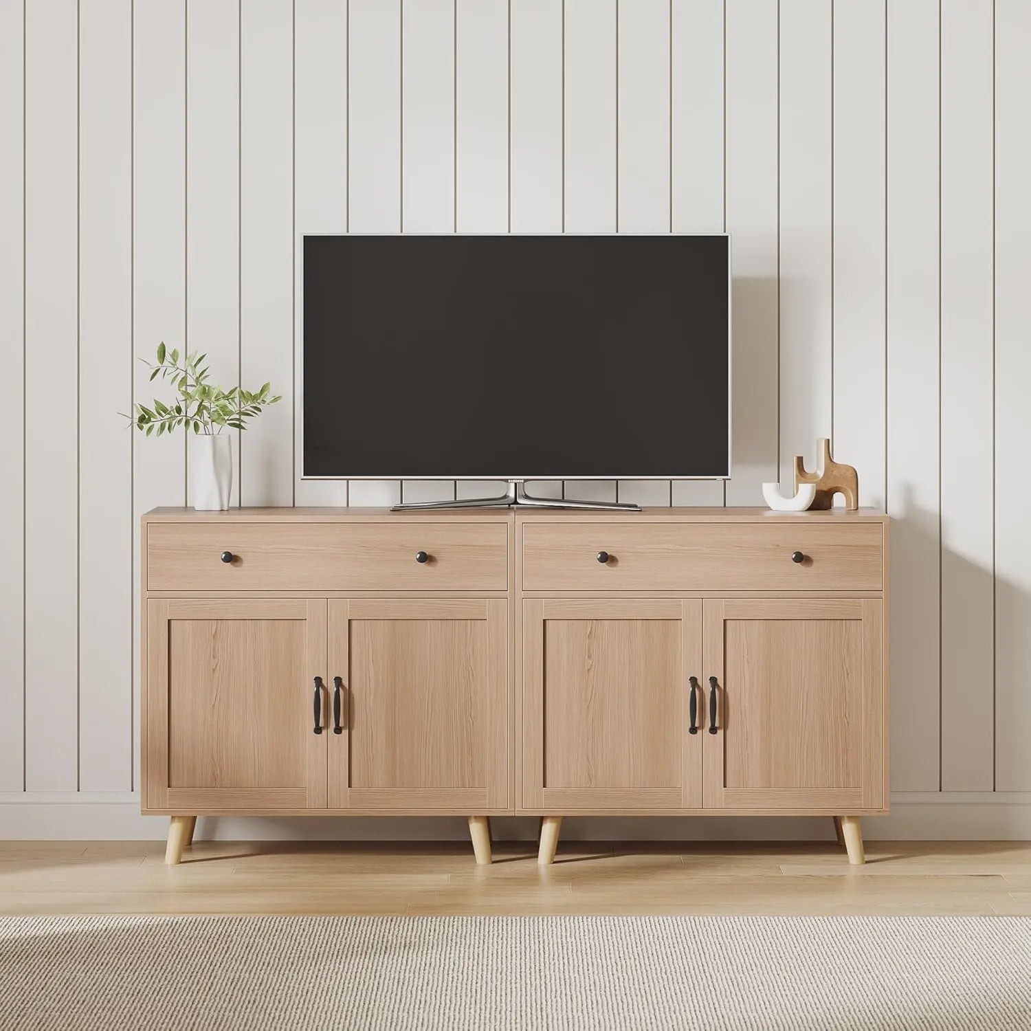 Veelzijdige Dressoir Kast met Lades en Planken - Stijlvolle Opbergoplossing voor Woonkamer, Slaapkamer of Kantoor