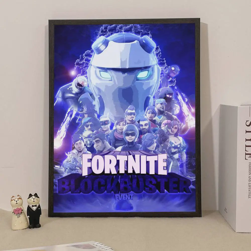Fortnite Game Poster - Decoratieve Muurkunst voor Fans