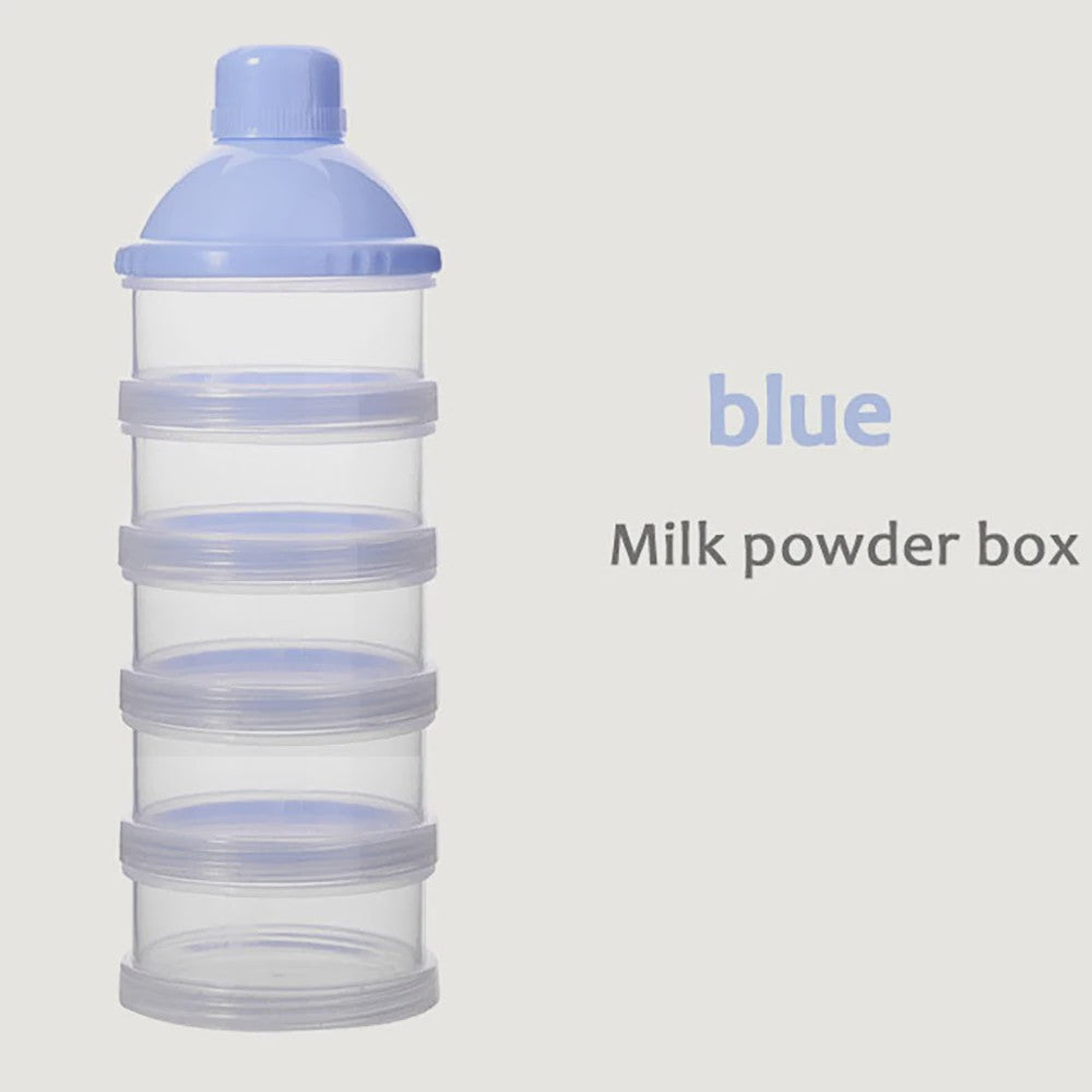Draagbare Melkpoeder Dispenser met 4/5 Vakken voor Babyvoeding en Snacks