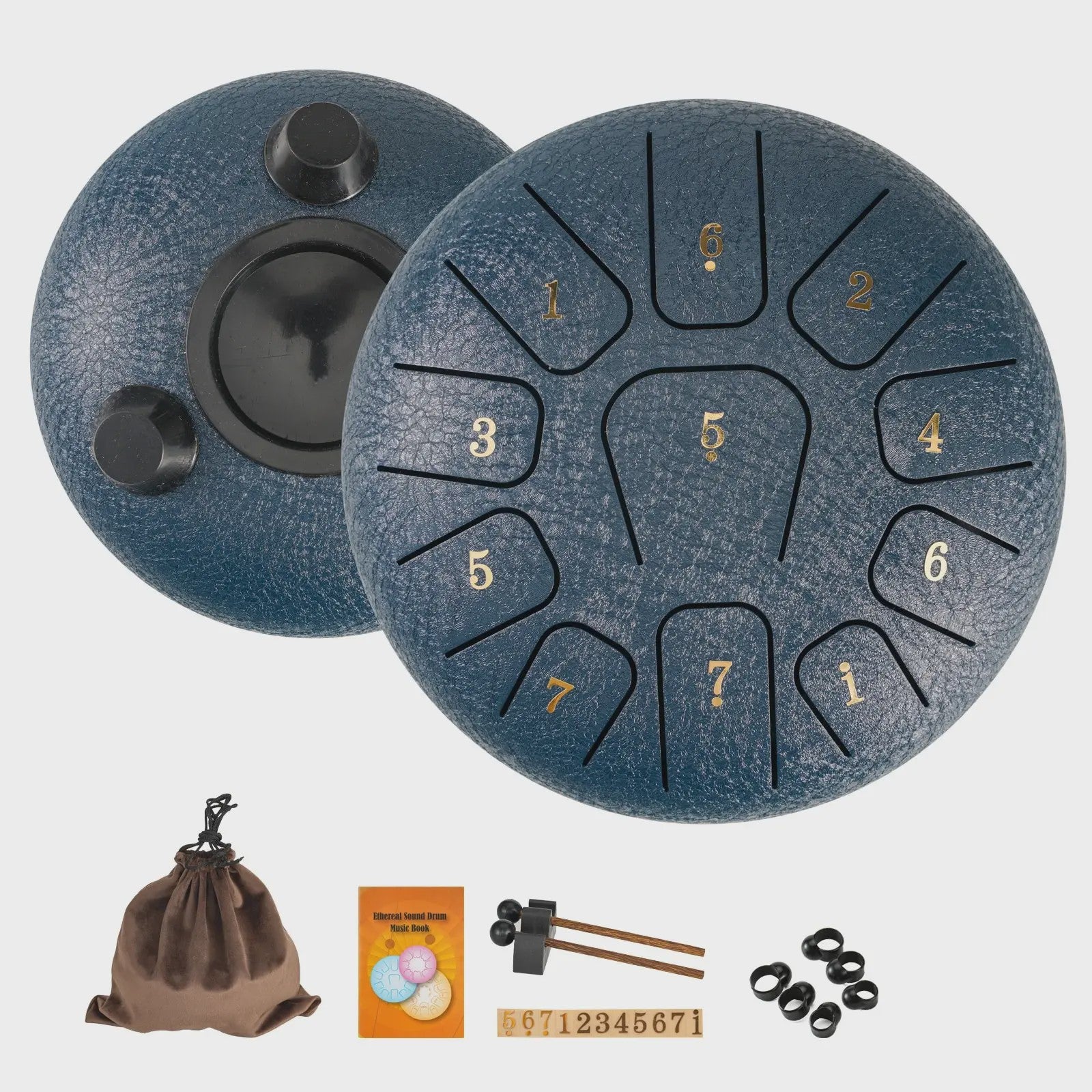 Miwayer 11-Tons Stalen Tongtrommel Geset: Klankhealing voor Yoga, Meditatie & Stressvermindering