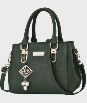 Luxe Leerlook Handtas Dames met Grote Capaciteit en Afneembare Schouderband