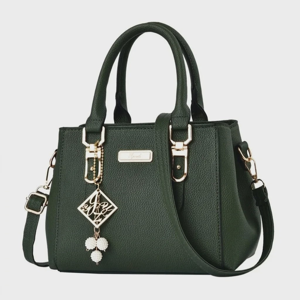 Luxe Leerlook Handtas Dames met Grote Capaciteit en Afneembare Schouderband