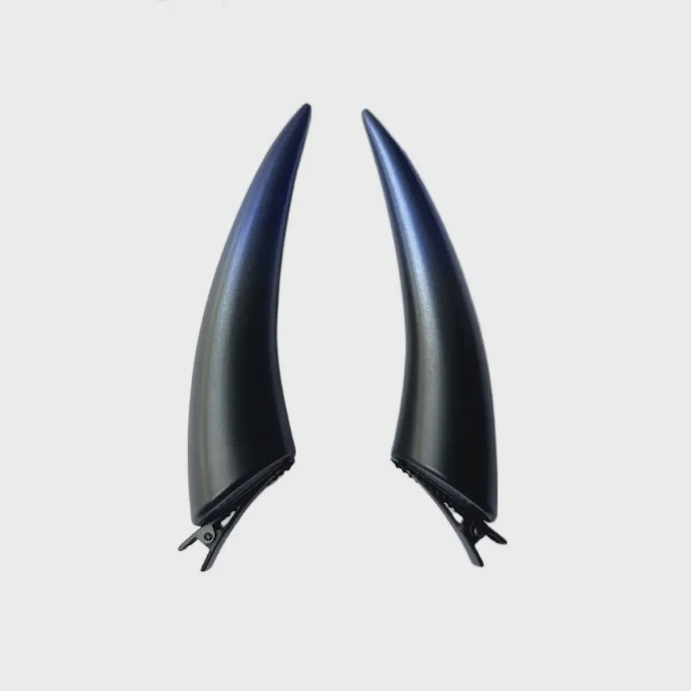 Griezelige Duivel Hoorntjes Haarclips - Lichtgevend & Gothic Accessoire voor Feestjes