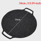 KOSUN Grillpan Rond Non-stick Maifan Steen - Indoor/Outdoor BBQ, Gas & Inductie