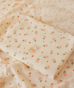Dubbellaagse Baby Swaddle Deken - Zacht, Ademend & Multifunctioneel met Schattige Patronen