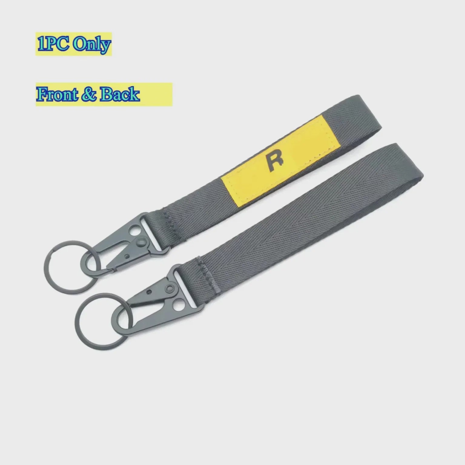Stoere Nylon Keycord Lanyard met Karabijnhaak - Perfect voor Auto, Motor & Game Fans