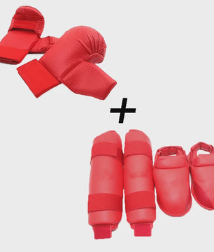 Karate Sparring Set: Hand- en Scheenbeschermers voor Training en Wedstrijd