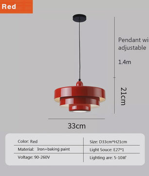 Retro Oranje Plafondlamp - Stijlvolle Hanglamp voor Eetkamer, Restaurant & Bar