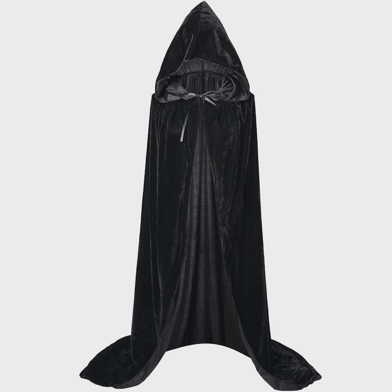 Luxe Fluwelen Cape met Capuchon - Middeleeuws, Heks, Vampier, Halloween & Cosplay Kostuum
