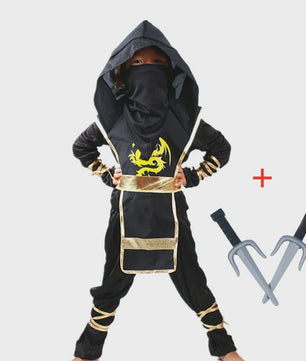 Stoer Ninja Kostuum Jongens met Spada en Shuriken - Halloween & Feest