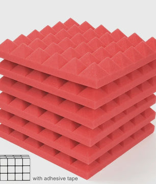 Akoestische Panelen 30x30x5cm - Geluidsabsorberend Studio Schuim (12/24 Stuks)