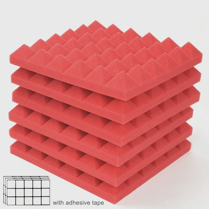 Akoestische Panelen 30x30x5cm - Geluidsabsorberend Studio Schuim (12/24 Stuks)