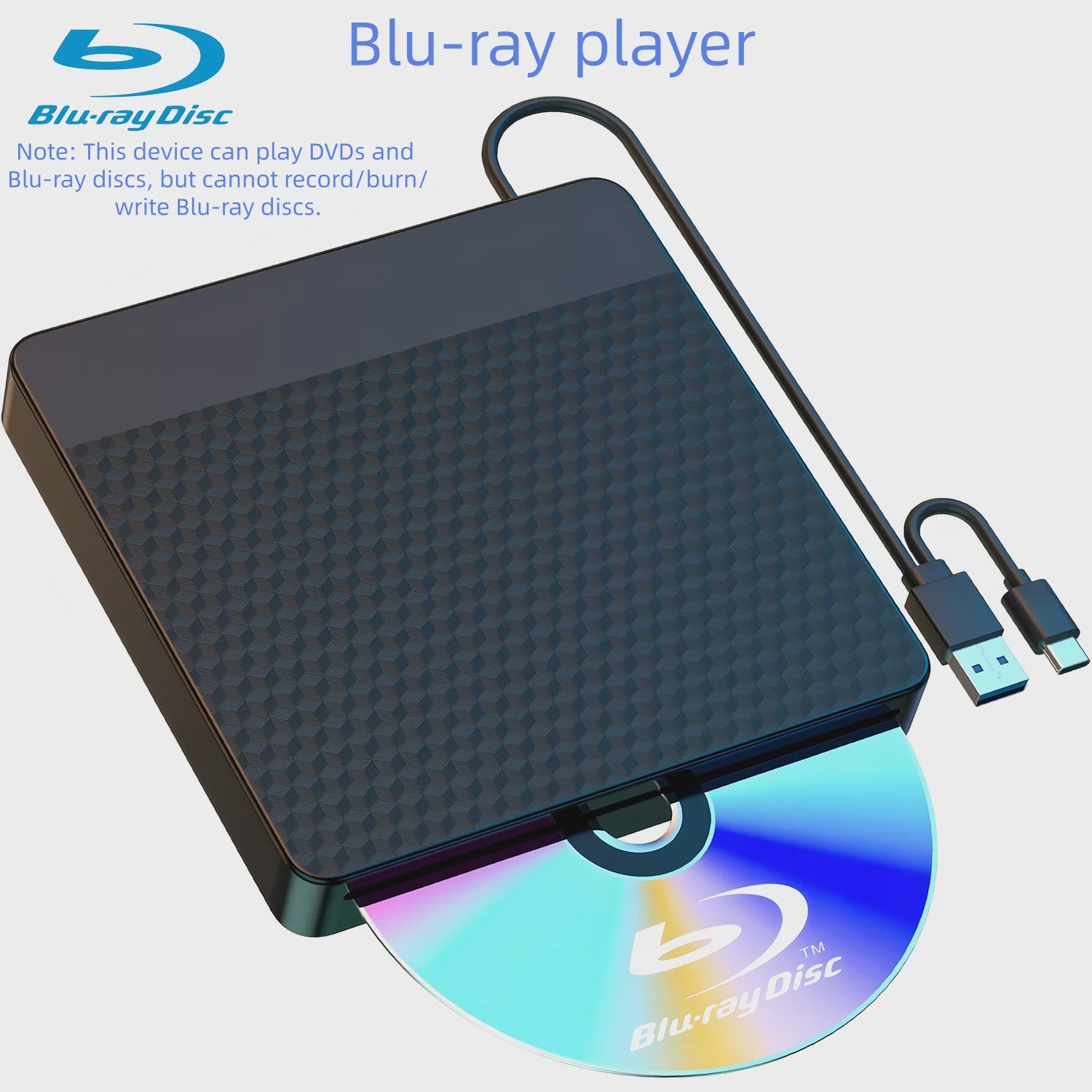 Externe Blu-ray Drive met USB 3.0 & Type-C: Slot-in BD Brander voor Laptops