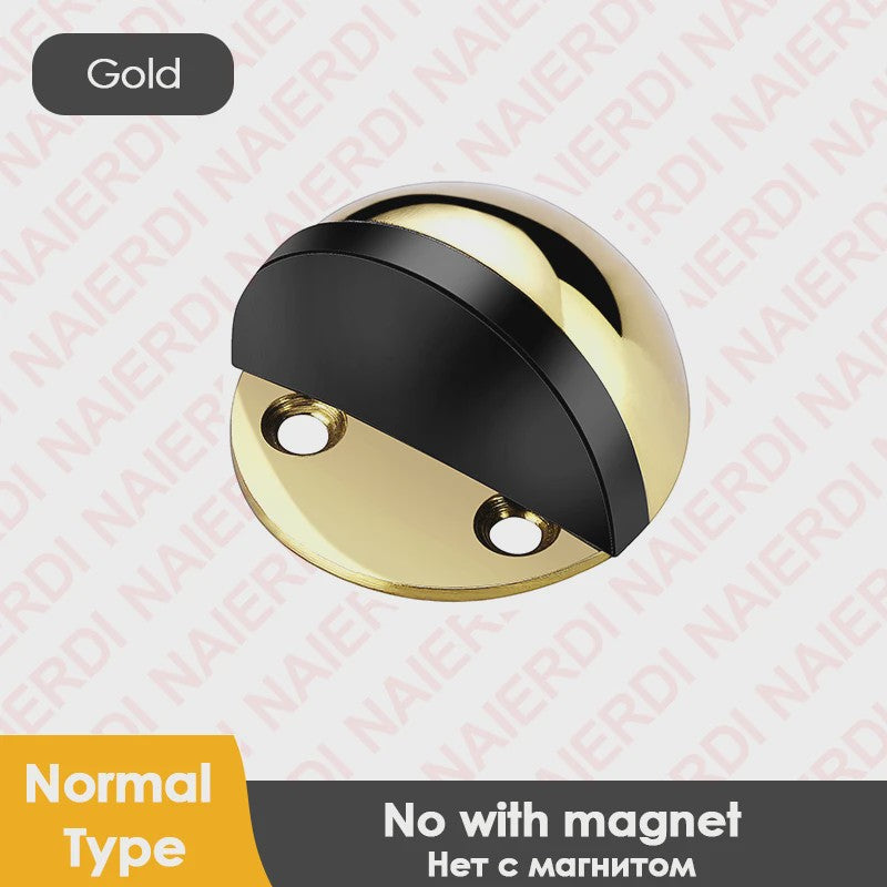 RVS Deurstopper met Sticker & Schroef - Zonder Boren, Magnetisch of Normaal