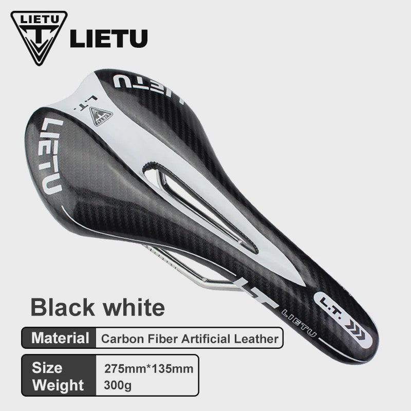 LIETU Fietzadel - Comfortabel MTB & Racefiets Zadel met Siliconen Gel Kussen en Antislip Grip