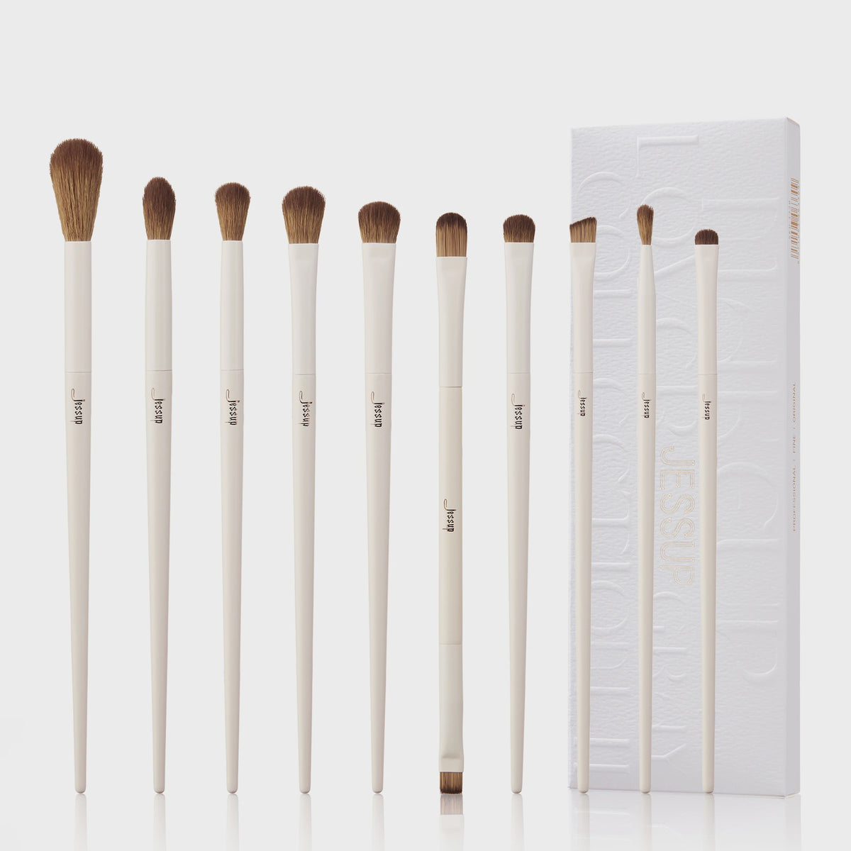 Jessup 14-delige Make-up Kwasten Set: Compleet voor Foundation, Oogschaduw & Contour