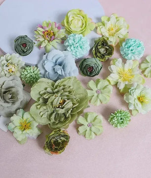 Mix van Zijden Kunstbloemen: Rozen & Meer voor Bruiloft, Huisdecoratie & DIY Knutselen