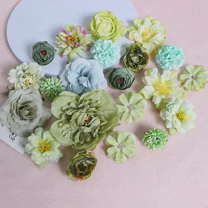 Mix van Zijden Kunstbloemen: Rozen & Meer voor Bruiloft, Huisdecoratie & DIY Knutselen
