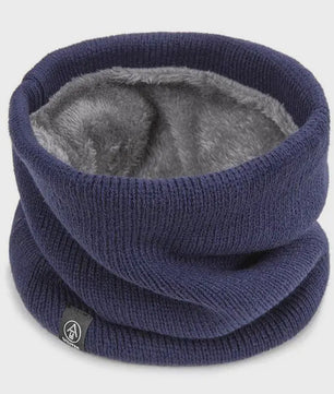 Warme Gebreide Sjaal met Pluche Voering - Unisex Winter Snood